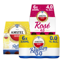 Amstel radler of rosé bier